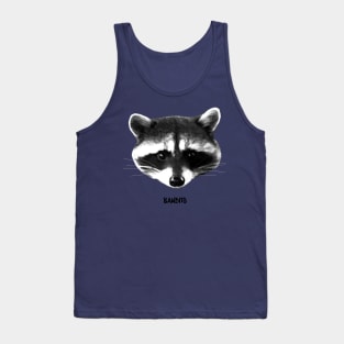 Raccoon "Bandito" cute animal design Tank Top